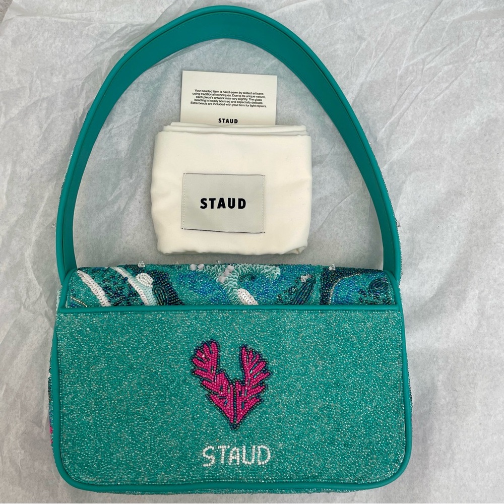 STAUD BEADED TOMMY BAG VIRAL TIDAL WAVE - Picture 11 of 12